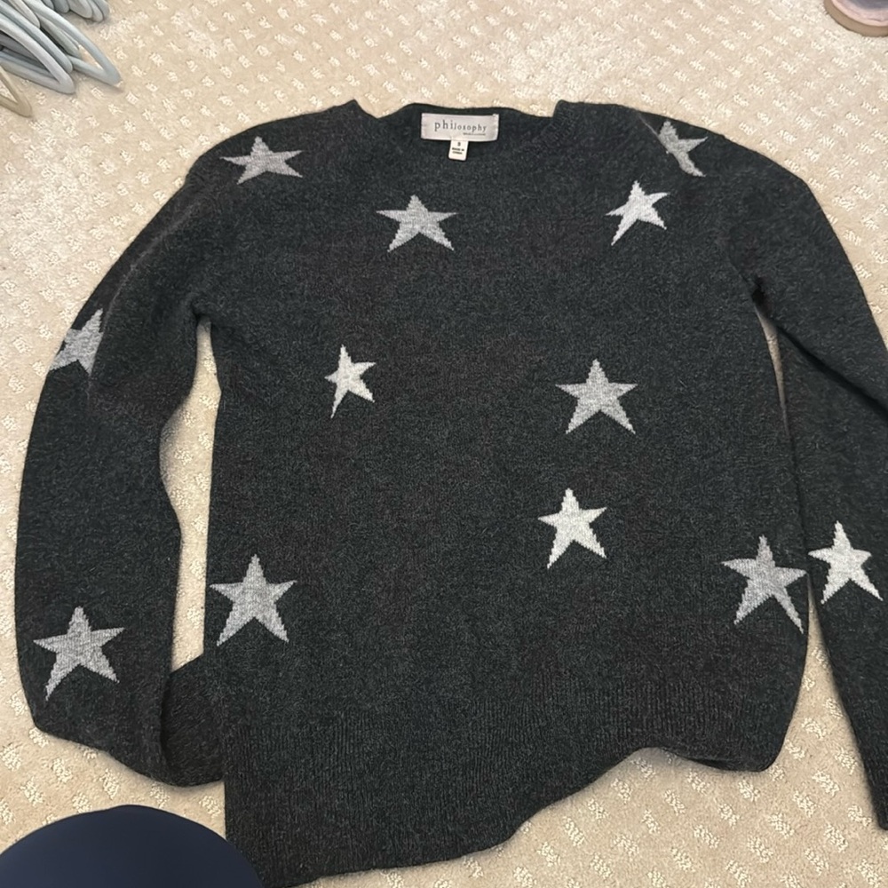 Philosophy, cashmere star sweater